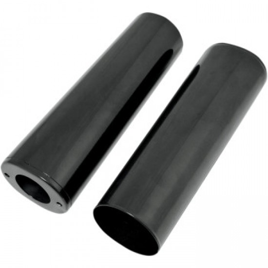 DRAG SPECIALTIES FORK SLIDER COVERS - EXTENDED 4 (10.5 ) - GLOSS BLACK - SMOOTH # 0411-0046 DRAG SPECIALTIES FORK SLIDER COVERS - EXTENDED 4 (10.5 ) - GLOSS BLACK - SMOOTH # 0411-0046