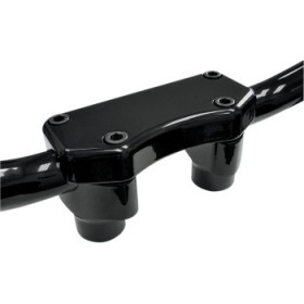 DRAG SPECIALTIES RISERS - 1-1/2 - BUFFALO - TOP - BLACK # 0602-0256