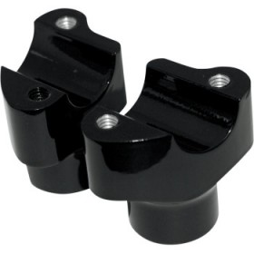 DRAG SPECIALTIES RISERS - BUFFALO - 1-1/2 - BLACK # 0602-0350