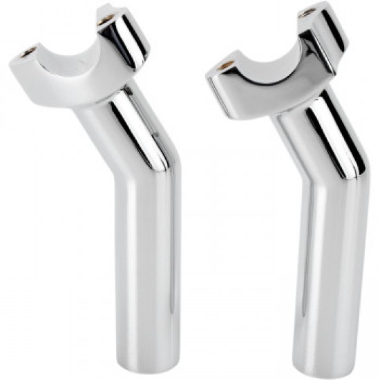 DRAG SPECIALTIES RISERS - PULLBACK - 5-1/2 - CHROME # 0602-0410 DRAG SPECIALTIES RISERS - PULLBACK - 5-1/2 - CHROME # 0602-0410