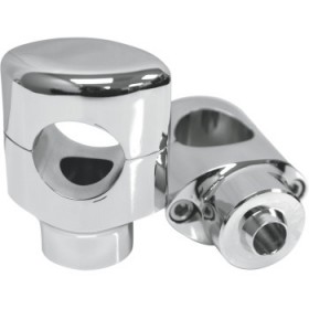 DRAG SPECIALTIES RISERS - BIG BUFFALO - SPRINGER - 1-1/2 - CHROME # 0602-0418