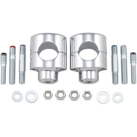 DRAG SPECIALTIES RISERS - BIG BUFFALO - 1-1/2 - CHROME # 0602-0465 