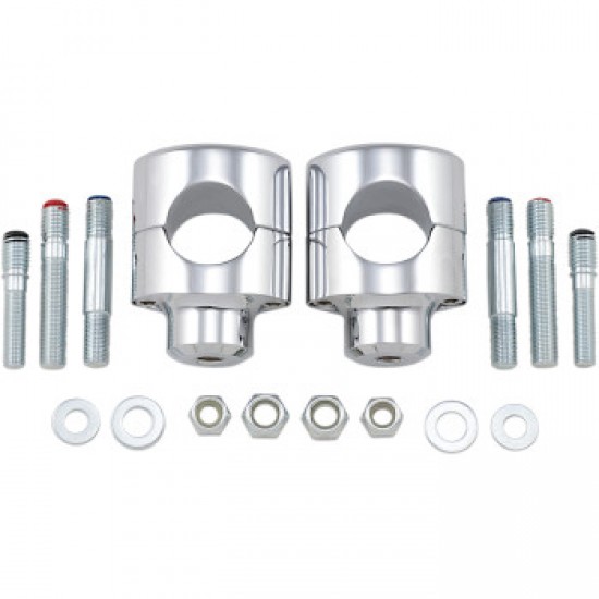DRAG SPECIALTIES RISERS - BIG BUFFALO - 1-1/2 - CHROME # 0602-0465 DRAG SPECIALTIES RISERS - BIG BUFFALO - 1-1/2 - CHROME # 0602-0465