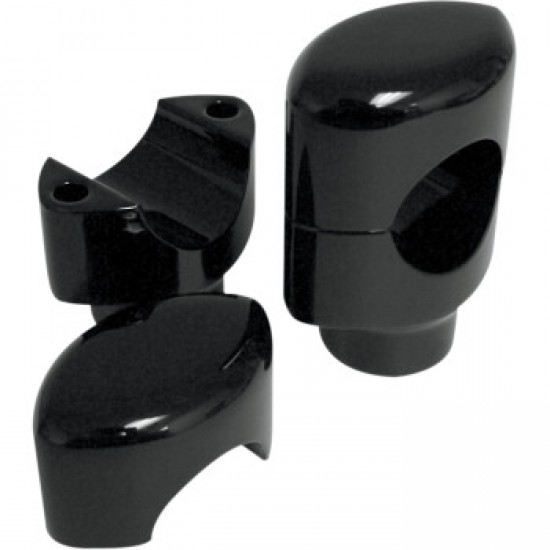 DRAG SPECIALTIES Risers - Big Buffalo - 1-1/2 - Black # 0602-0466 DRAG SPECIALTIES Risers - Big Buffalo - 1-1/2 - Black # 0602-0466