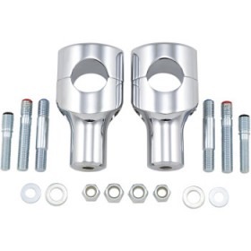 DRAG SPECIALTIES RISERS - BIG BUFFALO - 3 - CHROME # 0602-0467