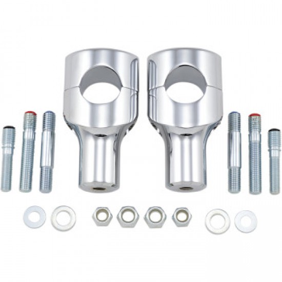DRAG SPECIALTIES RISERS - BIG BUFFALO - 3 - CHROME # 0602-0467 DRAG SPECIALTIES RISERS - BIG BUFFALO - 3 - CHROME # 0602-0467
