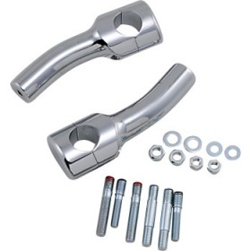 DRAG SPECIALTIES RISERS - BIG BUFFALO - PULLBACK - 5-1/2 - CHROME # 0602-0469