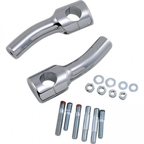 DRAG SPECIALTIES RISERS - BIG BUFFALO - PULLBACK - 5-1/2 - CHROME # 0602-0469 DRAG SPECIALTIES RISERS - BIG BUFFALO - PULLBACK - 5-1/2 - CHROME # 0602-0469
