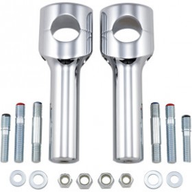 DRAG SPECIALTIES RISERS - BIG BUFFALO - 6 - CHROME # 0602-0470
