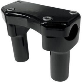 DRAG SPECIALTIES RISERS - 3 - BUFFALO - TOP - BLACK # 0602-0587