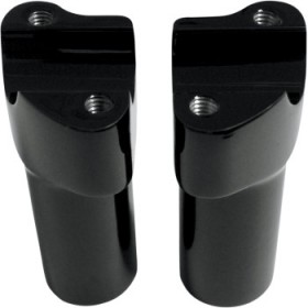 DRAG SPECIALTIES RISERS - 4 - BUFFALO - TOP - BLACK # 0602-0589