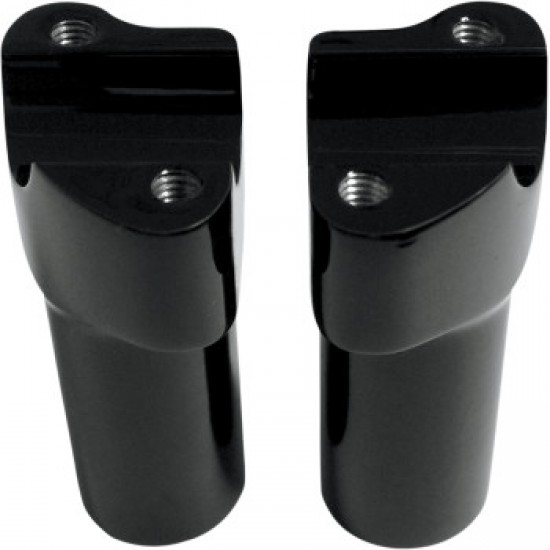 DRAG SPECIALTIES RISERS - 4 - BUFFALO - TOP - BLACK # 0602-0589
