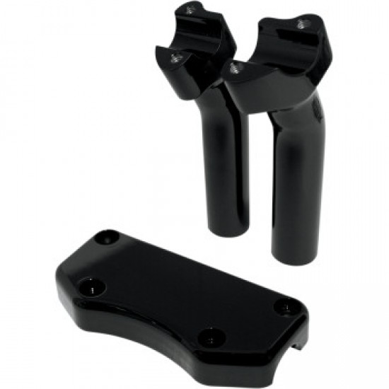 DRAG SPECIALTIES RISERS - 5-1/2 - BUFFALO - TOP - BLACK # 0602-0591 DRAG SPECIALTIES RISERS - 5-1/2 - BUFFALO - TOP - BLACK # 0602-0591