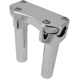 DRAG SPECIALTIES RISERS - 6 - BUFFALO - TOP - CHROME # 0602-0592