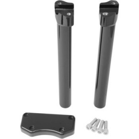 DRAG SPECIALTIES RISERS - 12 - BUFFALO - TOP - BLACK # 0602-0599