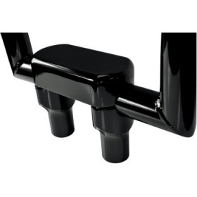 DRAG SPECIALTIES RISERS - 3 - BIG BUFFALO - TOP - BLACK # 0602-0603
