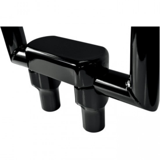 DRAG SPECIALTIES RISERS - 3 - BIG BUFFALO - TOP - BLACK # 0602-0603