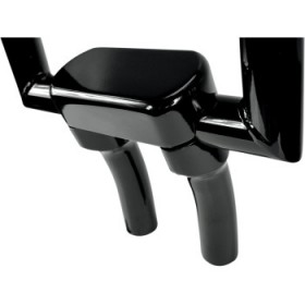 DRAG SPECIALTIES RISERS - 5-1/2 - BIG BUFFALO - TOP - BLACK # 0602-0607