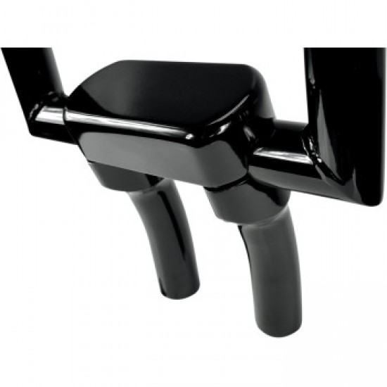 DRAG SPECIALTIES RISERS - 5-1/2 - BIG BUFFALO - TOP - BLACK # 0602-0607