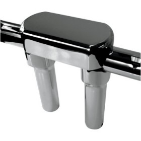 DRAG SPECIALTIES RISERS - 6 - BIG BUFFALO - TOP - CHROME # 0602-0608