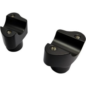 DRAG SPECIALTIES RISERS - BUFFALO - 1-1/2 - FLAT BLACK # 0602-0809