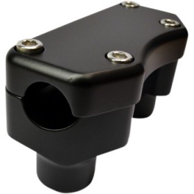 DRAG SPECIALTIES RISERS - 1-1/2 - BUFFALO - TOP - FLAT BLACK # 0602-0811