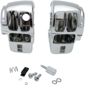 DRAG SPECIALTIES SWITCH HOUSING - RADIO - CHROME # 0616-0142