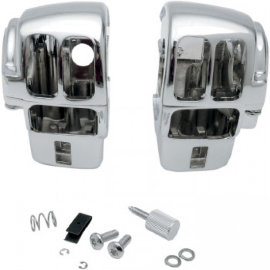DRAG SPECIALTIES SWITCH HOUSING - RADIO - CHROME # 0616-0142 DRAG SPECIALTIES SWITCH HOUSING - RADIO - CHROME # 0616-0142