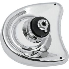 DRAG SPECIALTIES MIRROR - SIDE VIEW WITHOUT BLIND SPOT - HALF-MOON - CHROME # 0640-0651