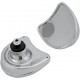 DRAG SPECIALTIES MIRROR - SIDE VIEW W/BLIND SPOT - HALF-MOON - CHROME # 0640-0652