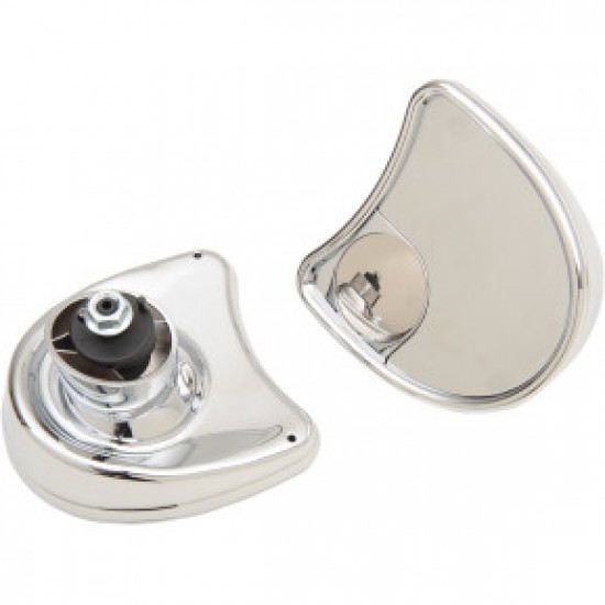 DRAG SPECIALTIES MIRROR - SIDE VIEW W/BLIND SPOT - HALF-MOON - CHROME # 0640-0794 DRAG SPECIALTIES MIRROR - SIDE VIEW W/BLIND SPOT - HALF-MOON - CHROME # 0640-0794