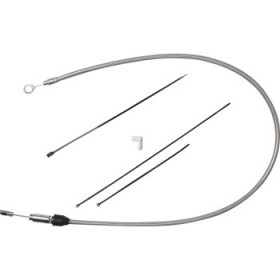 DRAG SPECIALTIES QUICK CONNECT CLUTCH CABLE - UPPER - 45 - STAINLESS STEEL # 0652-2841