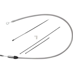 DRAG SPECIALTIES QUICK CONNECT CLUTCH CABLE - UPPER - 52 - STAINLESS STEEL # 0652-2845