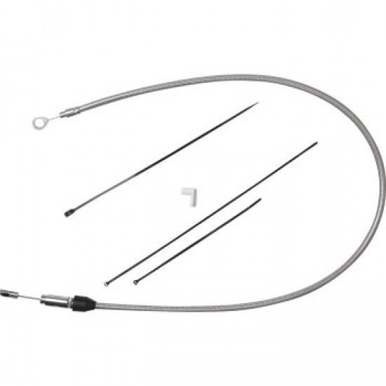 DRAG SPECIALTIES QUICK CONNECT CLUTCH CABLE - UPPER - 54 - STAINLESS STEEL # 0652-2846
