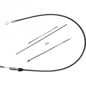 DRAG SPECIALTIES QUICK CONNECT CLUTCH CABLE - UPPER - 48 - BLACK/CHROME # 0652-2862