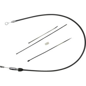 DRAG SPECIALTIES QUICK CONNECT CLUTCH CABLE - UPPER - 52 - BLACK/CHROME # 0652-2864