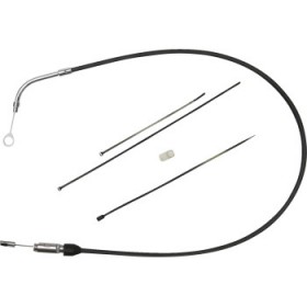 DRAG SPECIALTIES QUICK CONNECT CLUTCH CABLE - UPPER - 45 - BLACK/CHROME # 0652-2870