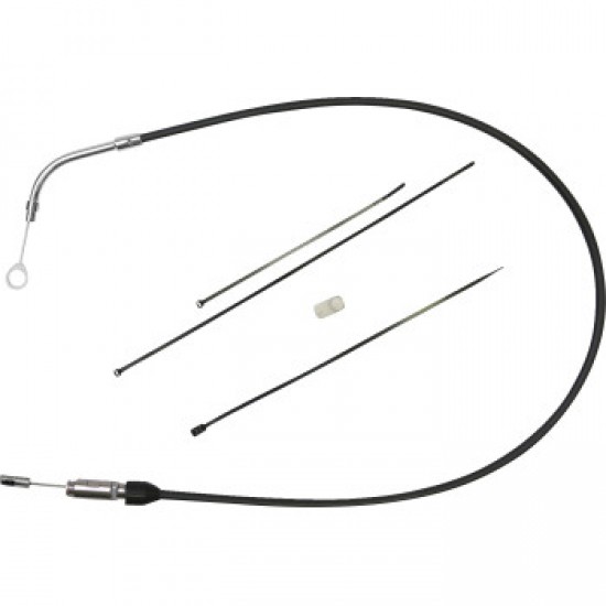DRAG SPECIALTIES QUICK CONNECT CLUTCH CABLE - UPPER - 49 - BLACK/CHROME # 0652-2872