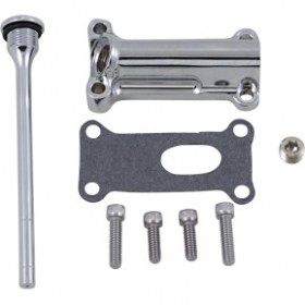 DRAG SPECIALTIES ENGINE OIL SPOUT KIT - CHROME - 93-98 TOURING # 0710-0253
