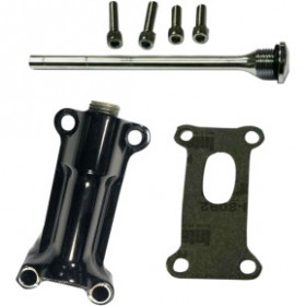 DRAG SPECIALTIES ENGINE OIL SPOUT KIT - BLACK - 93-98 TOURING # 0710-0256