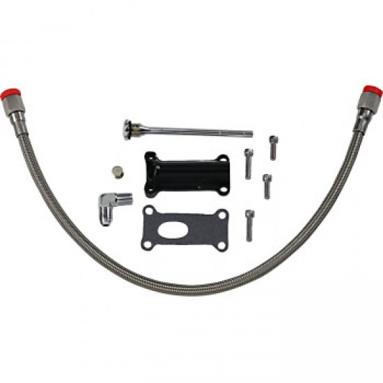 DRAG SPECIALTIES ENGINE OIL SPOUT KIT - BLACK - 02-06 TOURING # 0710-0258 DRAG SPECIALTIES ENGINE OIL SPOUT KIT - BLACK - 02-06 TOURING # 0710-0258