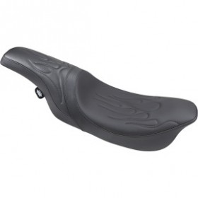 DRAG SPECIALTIES PREDATOR SEAT - FLAME STITCHED - FLHR/FLHX 99-07 # 0801-0213