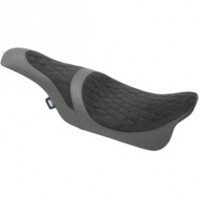 DRAG SPECIALTIES CABALLERO SEAT - FAUX SUEDE - DIAMOND STITCH - FL 08-23 # 0801-1038
