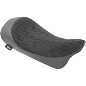 DRAG SPECIALTIES SOLO SEAT - FAUX SUEDE - DIAMOND - FL 08-23 # 0801-1039