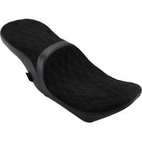 DRAG SPECIALTIES LOW TOURING SEAT - DIAMOND - YAFFE TANKS - FL 08-23 # 0801-1070