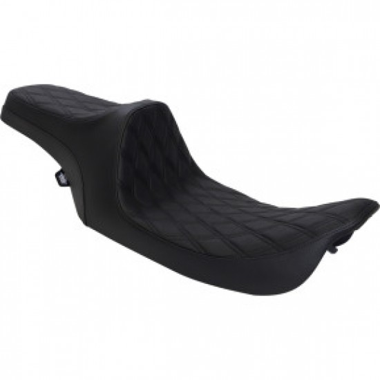 DRAG SPECIALTIES PREDATOR III SEAT - DOUBLE DIAMOND - BLACK STITCHED - FLHR/FLHX 99-07 # 0801-1129 DRAG SPECIALTIES PREDATOR III SEAT - DOUBLE DIAMOND - BLACK STITCHED - FLHR/FLHX 99-07 # 0801-1129
