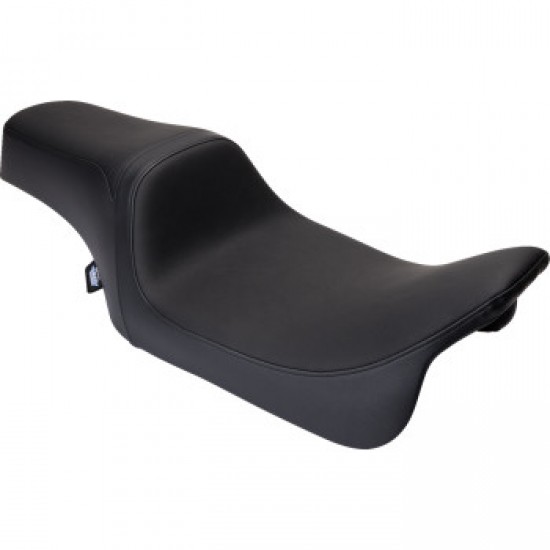DRAG SPECIALTIES PREDATOR 1UP SEAT - VINYL - BLACK - SMOOTH - FLH 08-23 # 0801-1480 