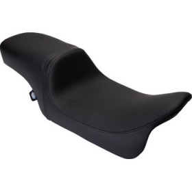 DRAG SPECIALTIES PREDATOR 2-UP SEAT - VINYL - BLACK - SMOOTH - W/O BACKREST - FLH 08-23 # 0801-1487