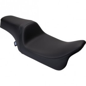 DRAG SPECIALTIES PREDATOR 1UP SEAT - SOLAR LEATHER - BLACK - SMOOTH - FLH 08-23 # 0801-1493