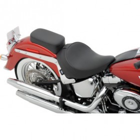 DRAG SPECIALTIES SOLO SEAT - SMOOTH - BACKREST - FLST 00-17 # 0802-0806